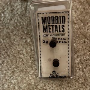 Hot Topic - Morbid Metals - 2g - gauges - NWT